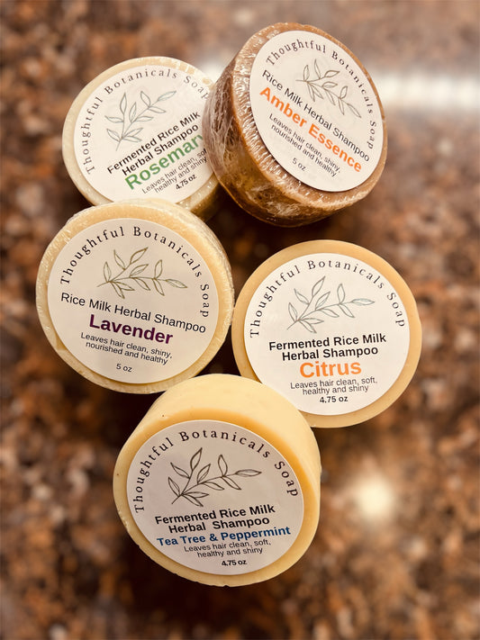 Shampoo Bars, Herbal, Fermented Rice Milk - Varieties