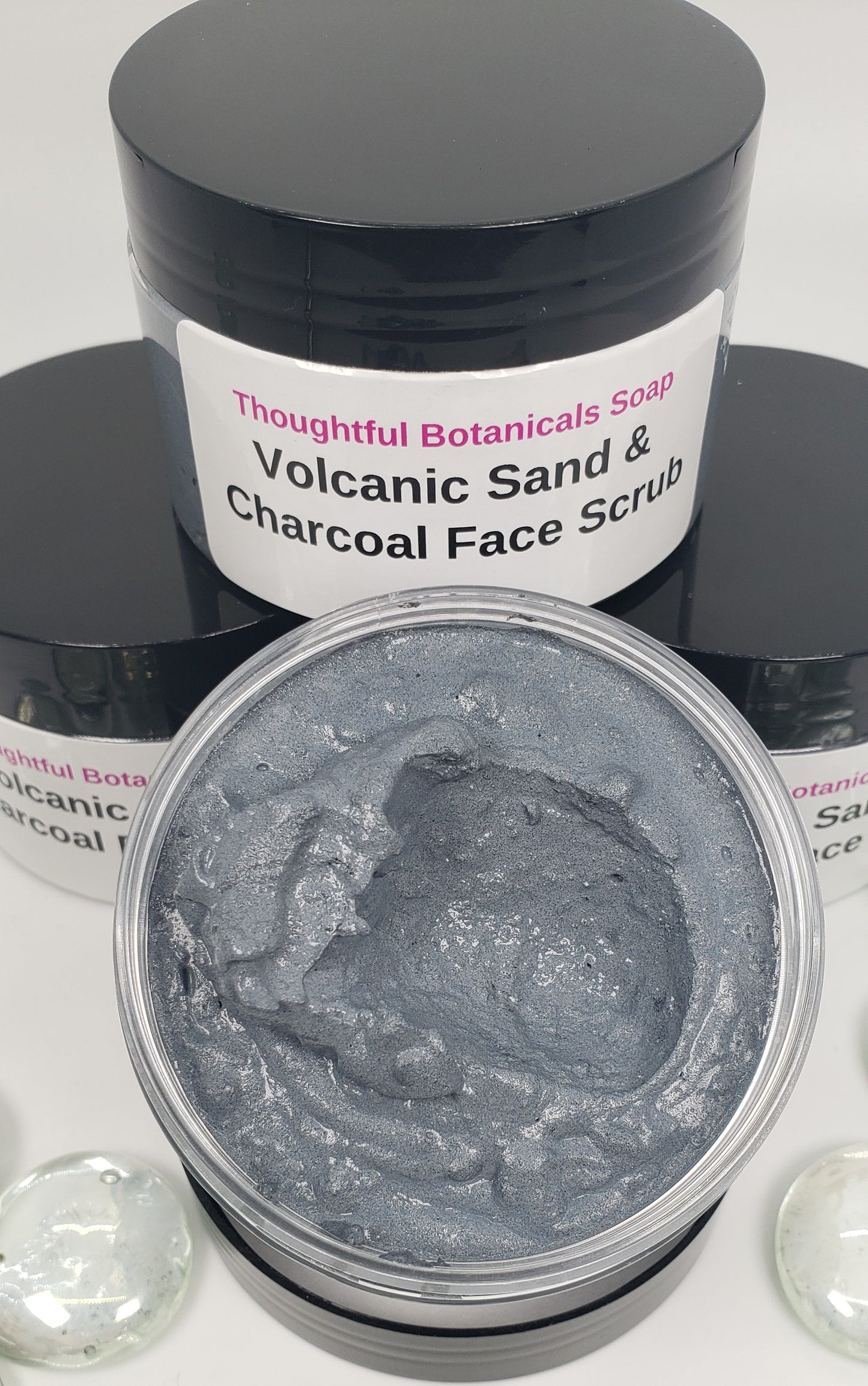 Volcanic Sand and Charcoal Facial Dermabrasion Scrub