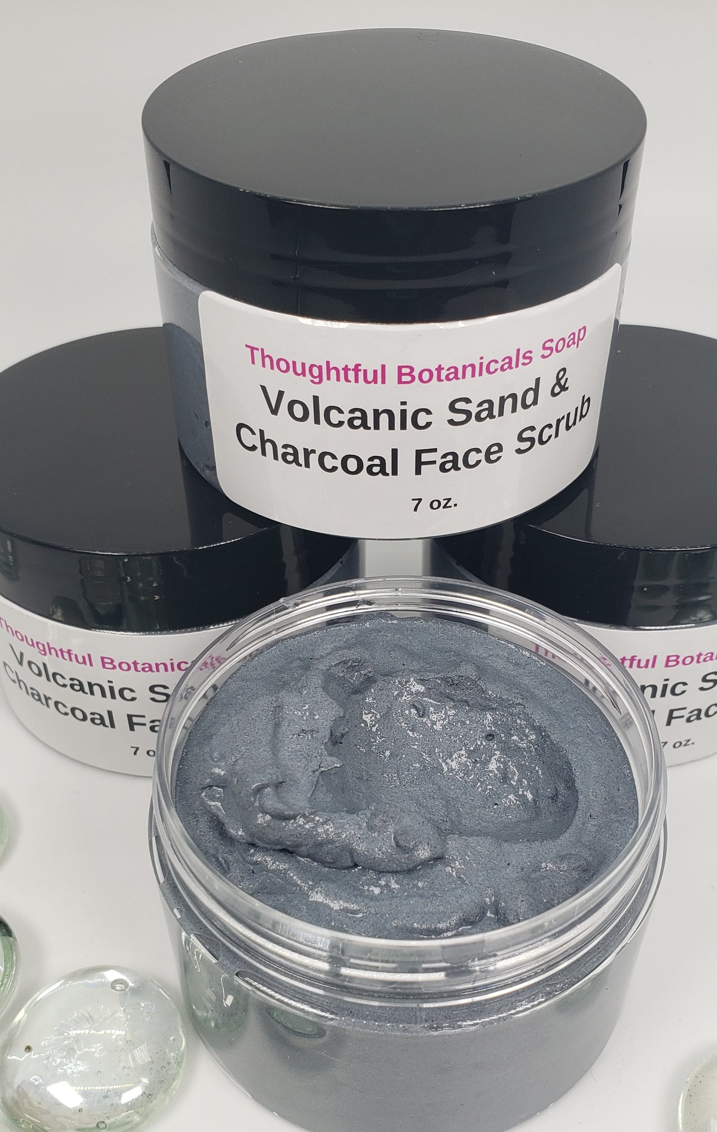 Volcanic Sand and Charcoal Facial Dermabrasion Scrub