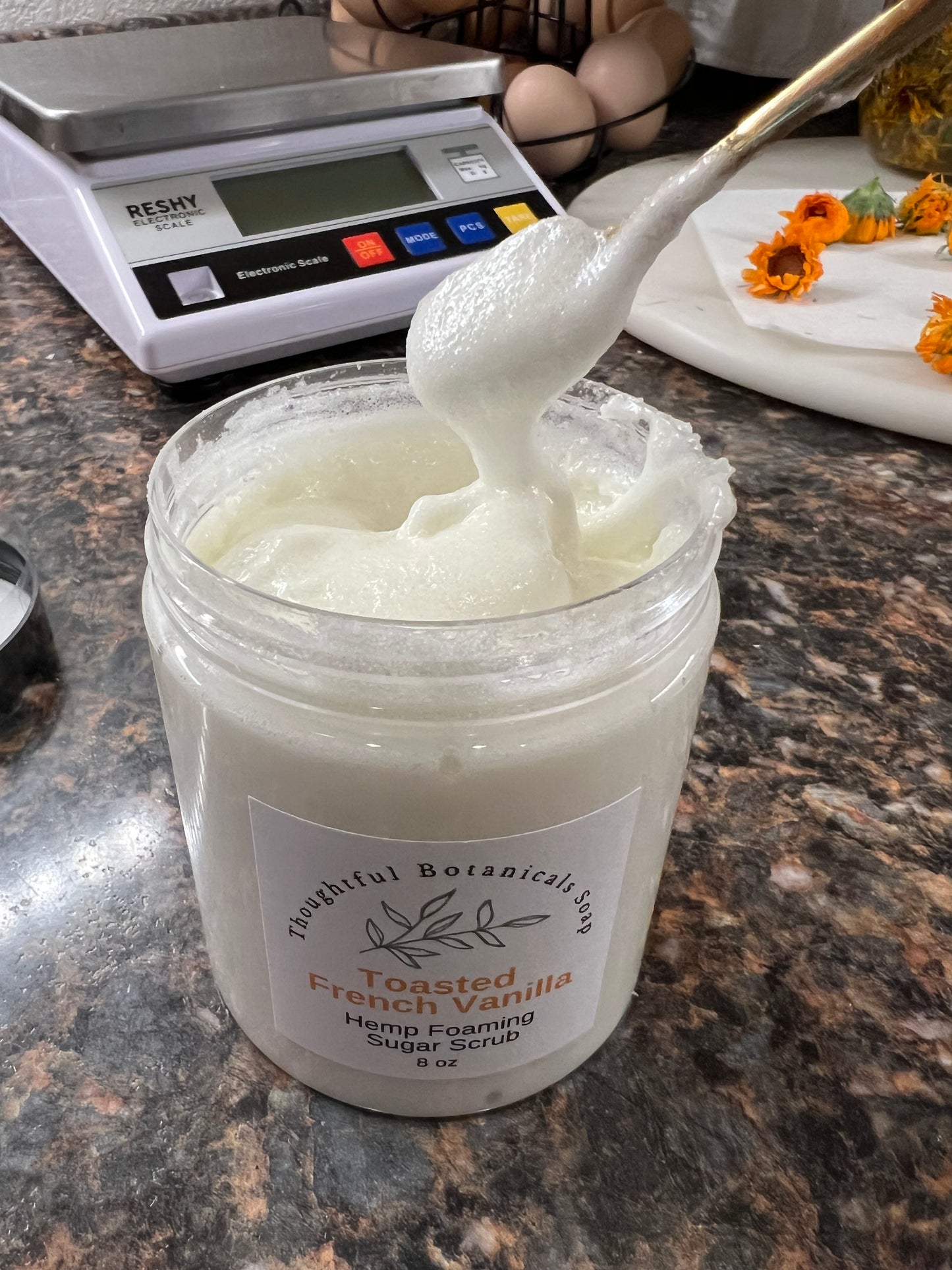Foaming Hemp Sugar Scrub - 9 Varieties