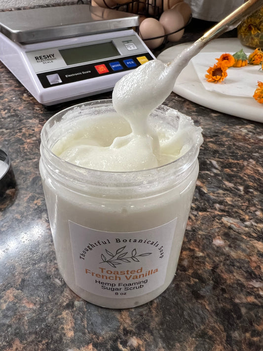 Foaming Hemp Sugar Scrub - 9 Varieties