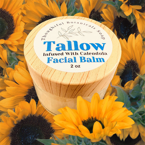 Tallow and Calendula Facial Night Balm