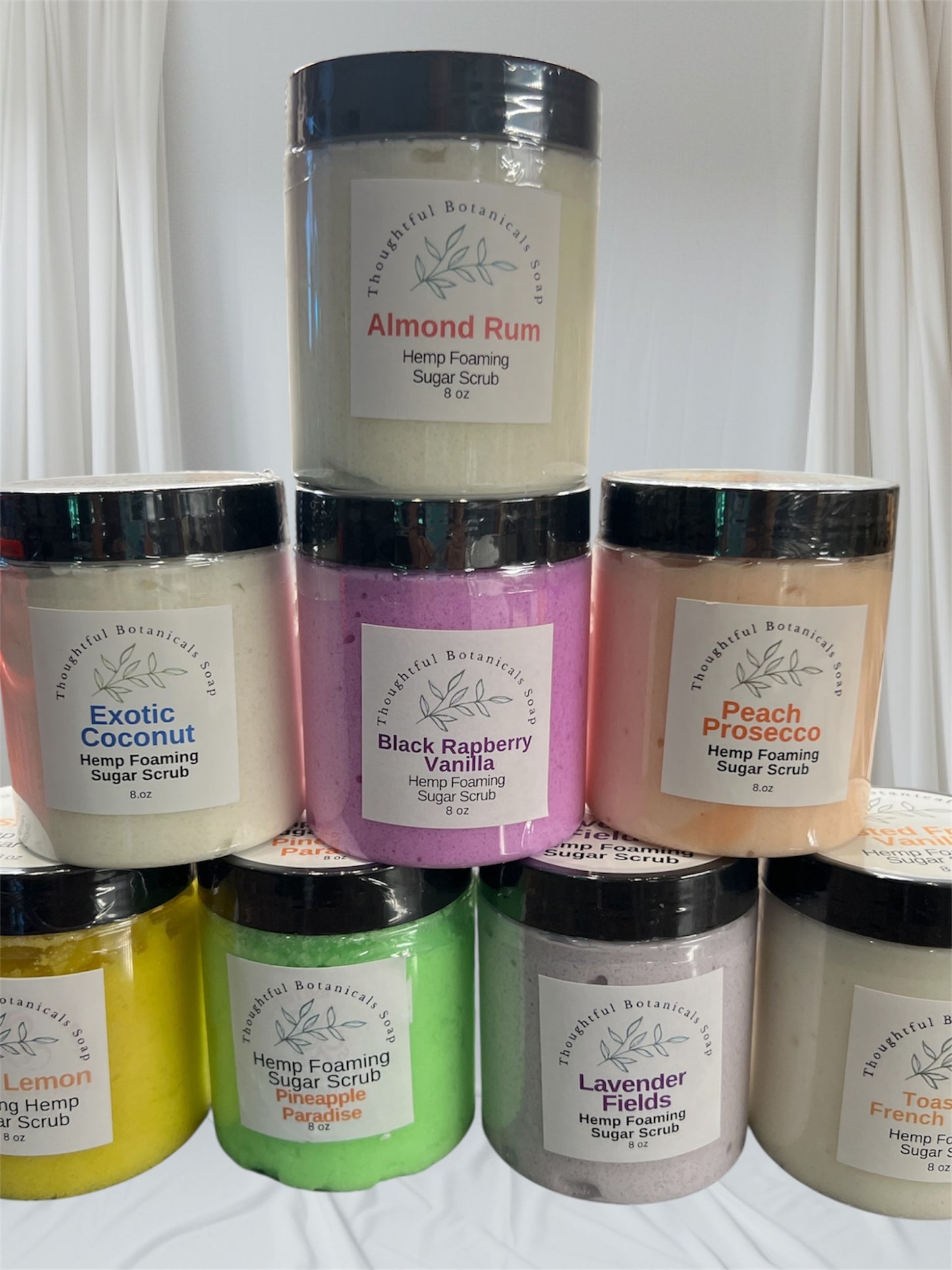 Foaming Hemp Sugar Scrub - 9 Varieties