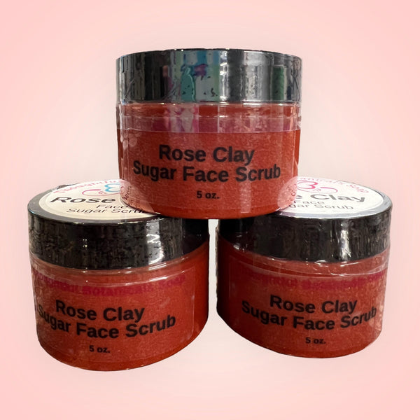 Rose Clay Facial Sugar Scrub
