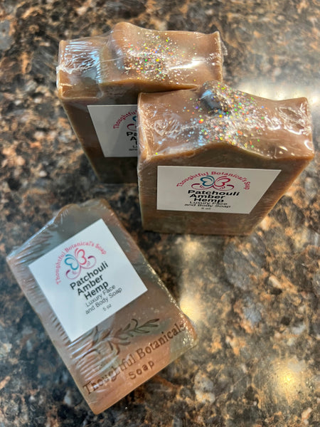 Patchouli and Amber face and body luxury bar soap - new item!