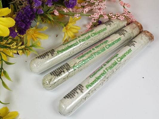 Powdered-to-Foam Facial Cleanser - Oatmeal & Moringa